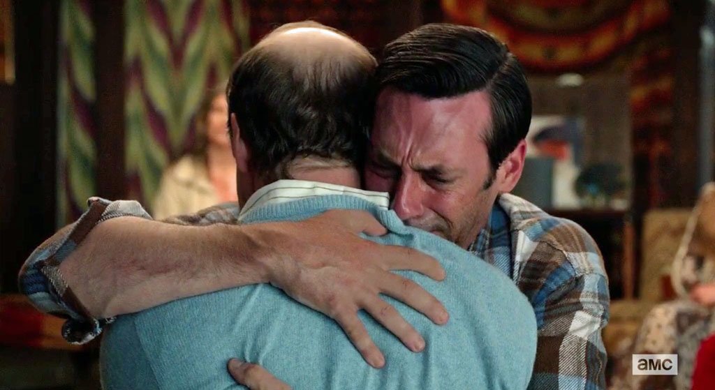 Don Draper Mad Men Final Abrazo Glupglup